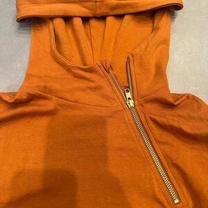 Lily & Lottie Rust Orange long sleeve hoodie
